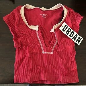 UO Out from under crop tee